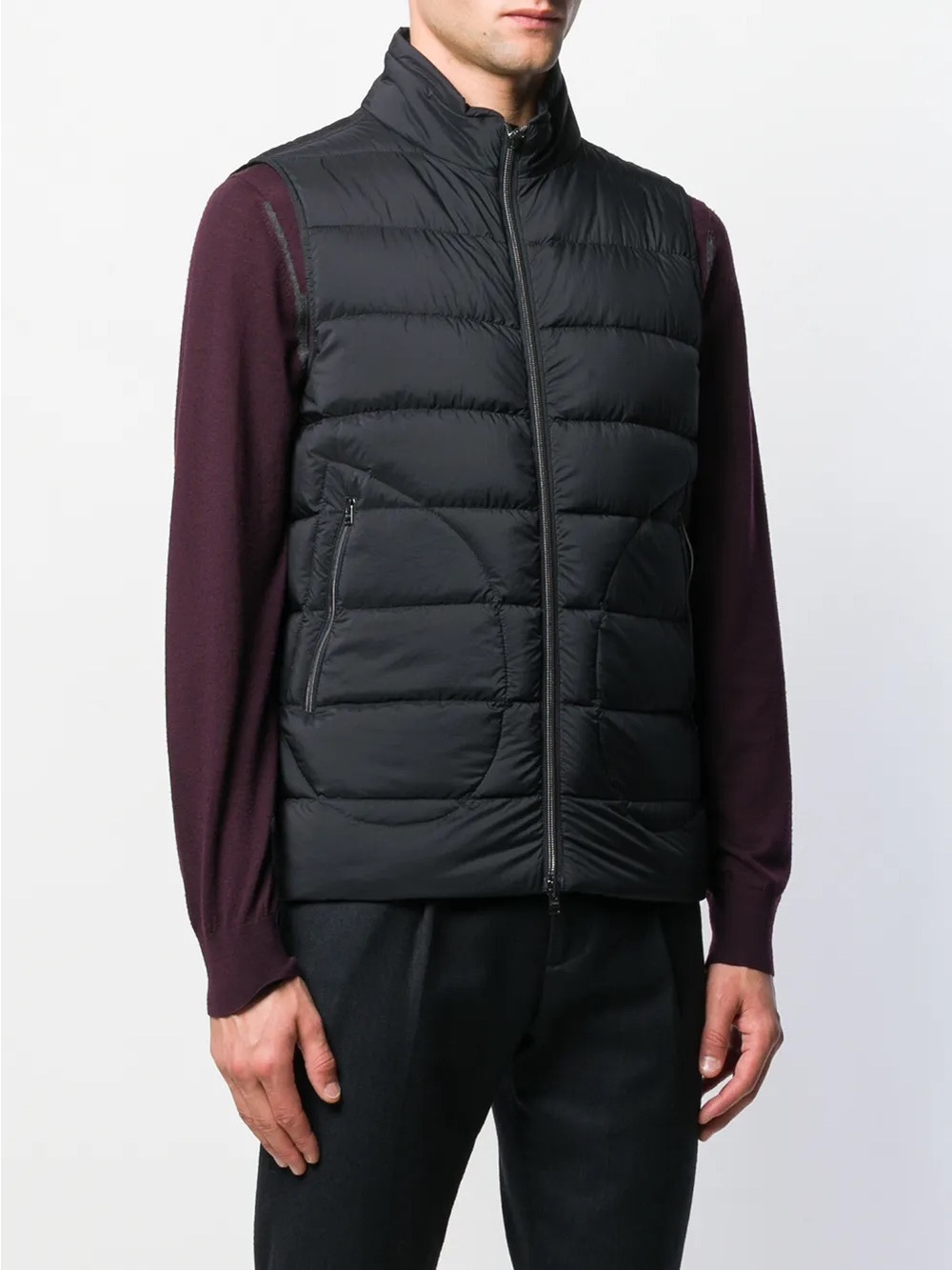 NWT black Herno Legend Il Gilet quilted down-filled vest designer